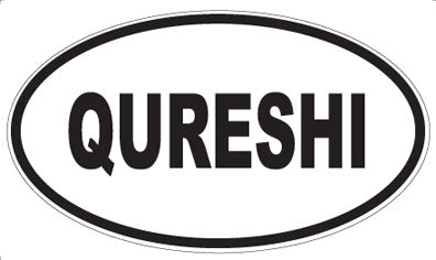 QURESHI - Oval Magnet