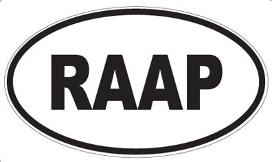 RAAP - Oval Magnet