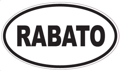 RABATO - Oval Sticker