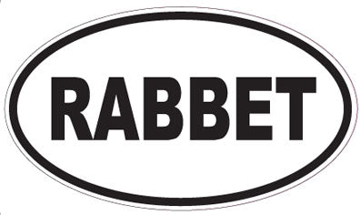 RABBET - Oval Sticker