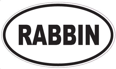 RABBIN - Oval Sticker