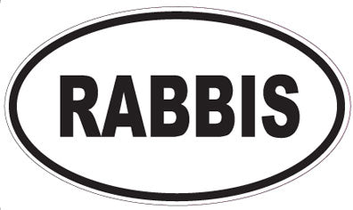 RABBIS - Oval Sticker