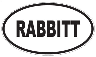 RABBITT - Oval Magnet