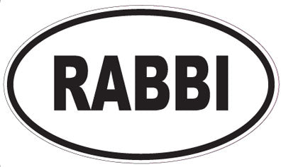 RABBI - Oval Magnet