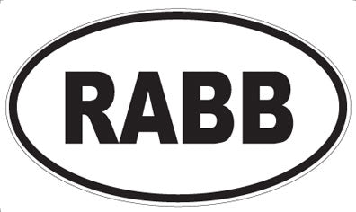 RABB - Oval Magnet