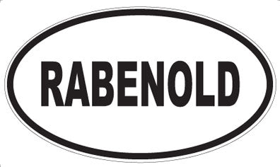 RABENOLD - Oval Magnet