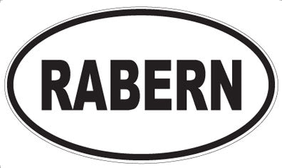 RABERN - Oval Magnet