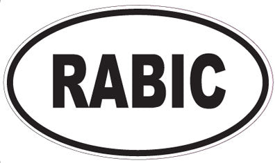 RABIC - Oval Magnet