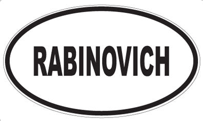 RABINOVICH - Oval Magnet