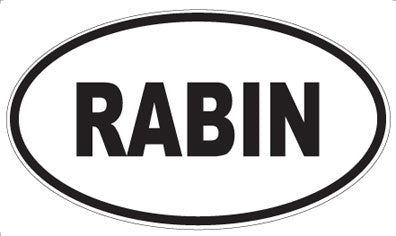RABIN - Oval Magnet