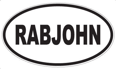 RABJOHN - Oval Magnet
