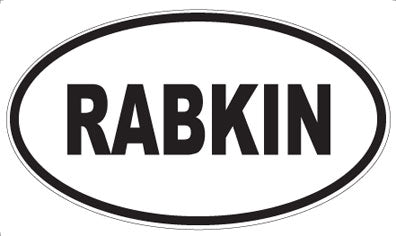 RABKIN - Oval Magnet