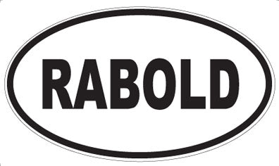 RABOLD - Oval Magnet