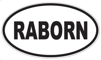 RABORN - Oval Magnet