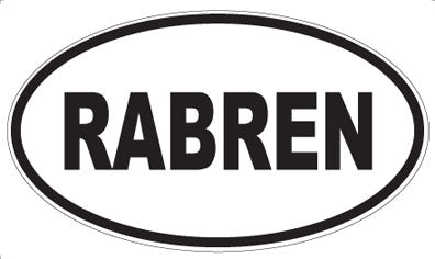 RABREN - Oval Magnet