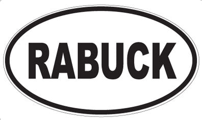 RABUCK - Oval Magnet
