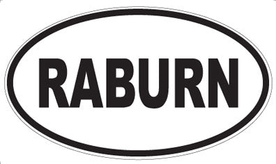 RABURN - Oval Magnet