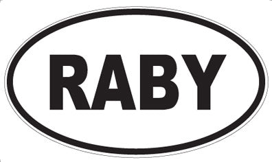 RABY - Oval Magnet