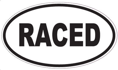 RACED - Oval Magnet