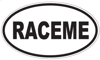 RACEME - Oval Sticker