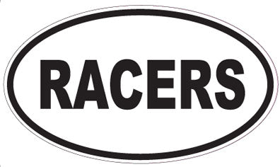 RACERS - Oval Sticker