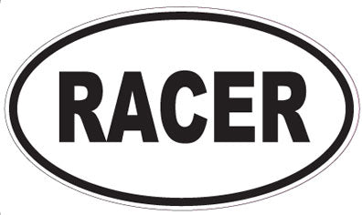 RACER - Oval Magnet