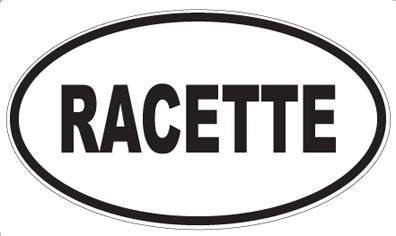 RACETTE - Oval Sticker