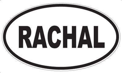 RACHAL - Oval Sticker