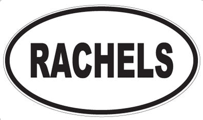 RACHELS - Oval Sticker