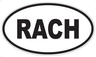 RACH - Oval Magnet