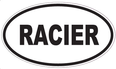 RACIER - Oval Sticker