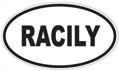 RACILY - Oval Sticker