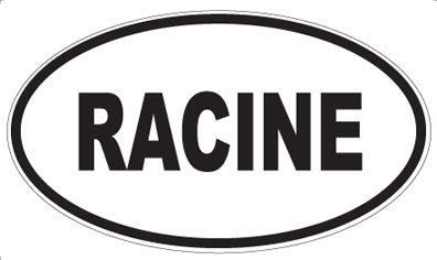 RACINE - Oval Sticker