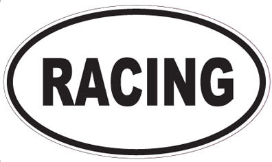 RACING - Oval Sticker