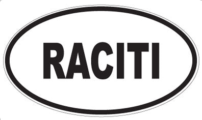 RACITI - Oval Magnet