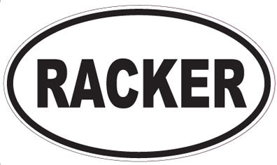 RACKER - Oval Sticker