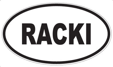 RACKI - Oval Magnet