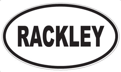 RACKLEY - Oval Magnet