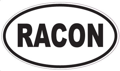 RACON - Oval Sticker