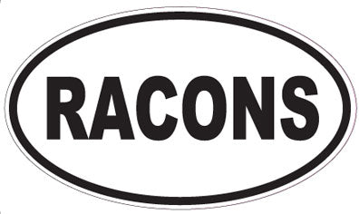 RACONS - Oval Sticker