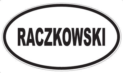 RACZKOWSKI - Oval Magnet