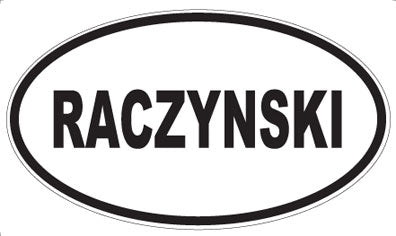 RACZYNSKI - Oval Magnet