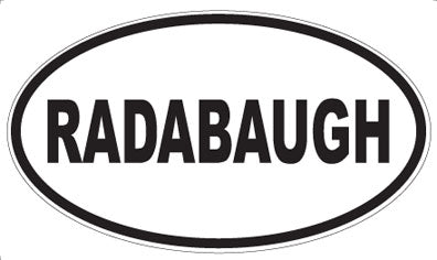 RADABAUGH - Oval Magnet