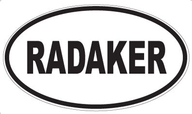 RADAKER - Oval Magnet