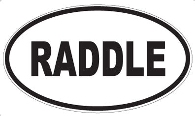 RADDLE - Oval Magnet