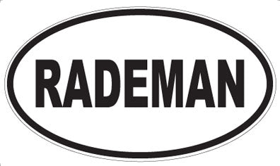 RADEMAN - Oval Magnet
