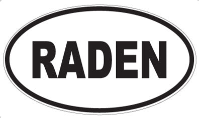 RADEN - Oval Magnet
