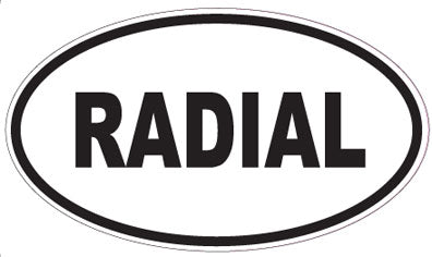 RADIAL - Oval Sticker