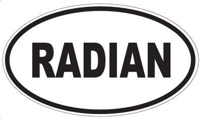 RADIAN - Oval Sticker