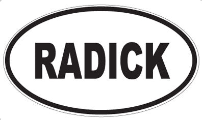 RADICK - Oval Magnet